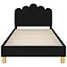 Struttura letto bambini con testata Nero 90 x 190 cm Tessuto - Foto miniatura 5