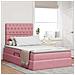 Letto con contenitore e materasso Rosa 120 x 200 cm Velluto - Foto miniatura 2