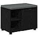 Panca per ingresso con cuscino Rovere Nero 60 x 38 x 46 cm - Foto miniatura 1