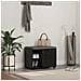 Panca per ingresso con cuscino Rovere Nero 60 x 38 x 46 cm - Foto miniatura 2