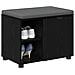 Panca per ingresso con cuscino Rovere Nero 60 x 38 x 46 cm - Foto miniatura 3