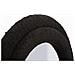 Specchio Da Parete Teddy Wavy In Bouclé Nero 67x166 Cm - Foto miniatura 3