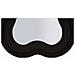 Specchio Da Parete Teddy Wavy In Bouclé Nero 67x166 Cm - Foto miniatura 5