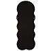 Specchio Da Parete Teddy Wavy In Bouclé Nero 67x166 Cm - Foto miniatura 6