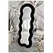 Specchio Da Parete Teddy Wavy In Bouclé Nero 67x166 Cm - Foto miniatura 7
