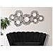 Decorazione In Metallo 3d Cerchi 3-nero-metallo-121x5x56 Cm - Foto miniatura 5