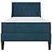 Struttura letto con materasso Blu 90 x 200 cm Velluto - Foto miniatura 6