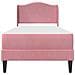 Struttura del letto con testiera Rosa 80 x 200 cm Velluto - Foto miniatura 6