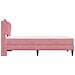 Struttura del letto con testiera Rosa 80 x 200 cm Velluto - Foto miniatura 7