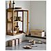 Set Cucina Tula: Panettiera E 3 Contenitori In Metallo Beige E Bambù - Foto miniatura 7