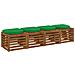 Cuscini per Sedia in 4 Pezzi 4 pz 100% Poliestere Verde - Foto miniatura 2