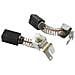 Spazzole di carbone per Metabo SBE650/2S R+L - 6,3 x 8 x 12 mm - coppia - Foto miniatura 2