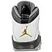 Air Jordan Retro X Gs 310806004 Colore: Bianco-nero Taglia: 38.5 - Foto miniatura 5