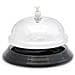 Campanello Da Tavolo Hotel Rezeption Su Base Plastica Nero E Silver Diametro 8cm - Foto miniatura 2