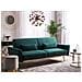 Divano Letto 3 Posti In Velluto Verde Eina - Foto miniatura 15