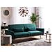 Divano Letto 3 Posti In Velluto Verde Eina - Foto miniatura 4