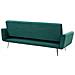 Divano Letto 3 Posti In Velluto Verde Eina - Foto miniatura 19