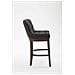 Sgabello Design Chesterfield Lakewood Antico-Scuro I Sgabello Alto Vintage in Tessuto I Sgabello Bar Design in Legno H 74 CM Nero - Foto miniatura 3