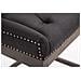 Sgabello Design Chesterfield Lakewood Antico-Scuro I Sgabello Alto Vintage in Tessuto I Sgabello Bar Design in Legno H 74 CM Nero - Foto miniatura 5