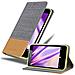Custodia Compatibile Con Nokia Lumia 630 In Grigio Chiaro Marrone - Coperchio Protettiva Con Chiusura Magnetica, Funzione Stand E Tasca Per Le Carte - Foto miniatura 1