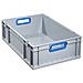 456.770.622 Con Eurobox Maniglie Aperte, Grigio / Blu, 600 X 400 X 220 Mm A - Foto miniatura 1