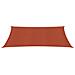 Vela Parasole 160 G / m? Terracotta 6x7 M In Hdpe - Foto miniatura 3