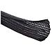 10ft - 12 Pollici Cavo Protector Wire Loom Tubing Passacavo Split Guaine Per Usb Cavo Caricatore Cavo Di Alimentazione Cavo Audio Video - Cat Protect Dal Masticare Cords - Nero - Foto miniatura 1