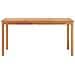 Tavolo da Pranzo per Giardino 160x80x77 cm in Massello di Teak - Foto miniatura 2