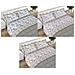 Completo Lenzuola Letto Matrimoniale 100% Cotone Made Italy Dis. Lara Cn 2 Piazze Azzurro - Foto miniatura 2