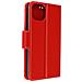 Custodia A Portafoglio Iphone 13 Mini Multiscomparto Supporto Video Rossa - Foto miniatura 4