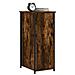 Comodino Rovere Fumo 32x42x80 Cm In Legno Multistrato - Foto miniatura 3