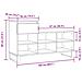 Scarpiera Rovere Marrone 102x36x60 Cm In Legno Multistrato - Foto miniatura 3
