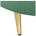 Divano 3 Posti Velluto Verde Smeraldo E Oro Savar - Foto miniatura 10