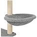 Albero Per Gatti Con Tiragraffi In Sisal Grigio Chiaro 153 Cm - Foto miniatura 7