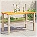 Tavolo Da Giardino Beige 70x38x42 Cm Polyrattan E Legno Acacia - Foto miniatura 1