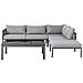 Lounge Set A 6 Posti In Alluminio Grigio Forano - Foto miniatura 3