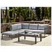 Lounge Set A 6 Posti In Alluminio Grigio Forano - Foto miniatura 1