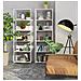 Scaffale stile loft con ripiani in legno, 6 ripiani, 60x32x192 cm, Colore Bianco - Foto miniatura 4
