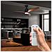NEPAL CEILING FAN BLACK /OAK 132CM LED - Foto miniatura 2
