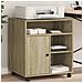 Supporto Per Stampante Con Ruote Rovere Sonoma 60x50x67 Cm - Foto miniatura 1