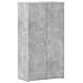 Schedario Grigio Cemento 60x32x115 Cm In Legno Multistrato - Foto miniatura 2