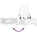 Set Salotto Da Giardino 5 Pz Bianco In Legno Massello Di Pino - Foto miniatura 7