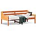 Dormeuse Senza Materasso Marrone Cera 90x190 Cm Legno Di Pino - Foto miniatura 2