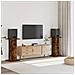 Supporti Altoparlanti 2 Pz Rovere 30x30x80 Cm Legno Multistrato - Foto miniatura 1