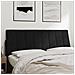 Cuscino Testiera Nero 120 Cm In Velluto - Foto miniatura 3