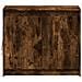 Credenza con LED Rovere Fumo 72x34x61 cm in Legno Multistrato - Foto miniatura 4