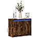 Credenza con LED Rovere Fumo 72x34x61 cm in Legno Multistrato - Foto miniatura 6