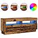 Mobile Porta TV con LED Legno Antico 100x35x40 cm Truciolato - Foto miniatura 1