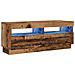 Mobile Porta TV con LED Legno Antico 100x35x40 cm Truciolato - Foto miniatura 9