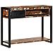 Tavolo Consolle Multicolore 100x35x75cm Legno Massello Recupero - Foto miniatura 1